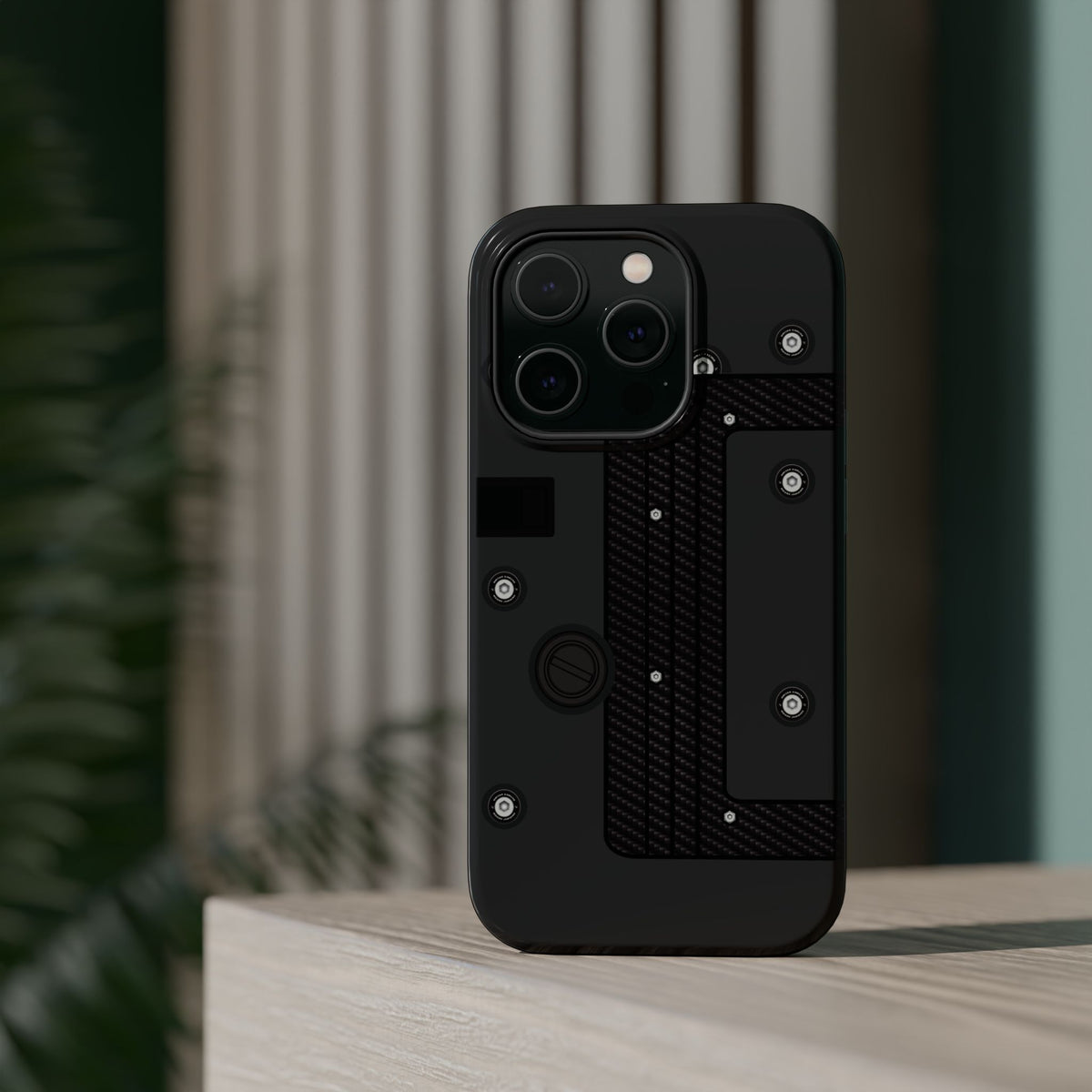 Black K Series Engine Phone Case