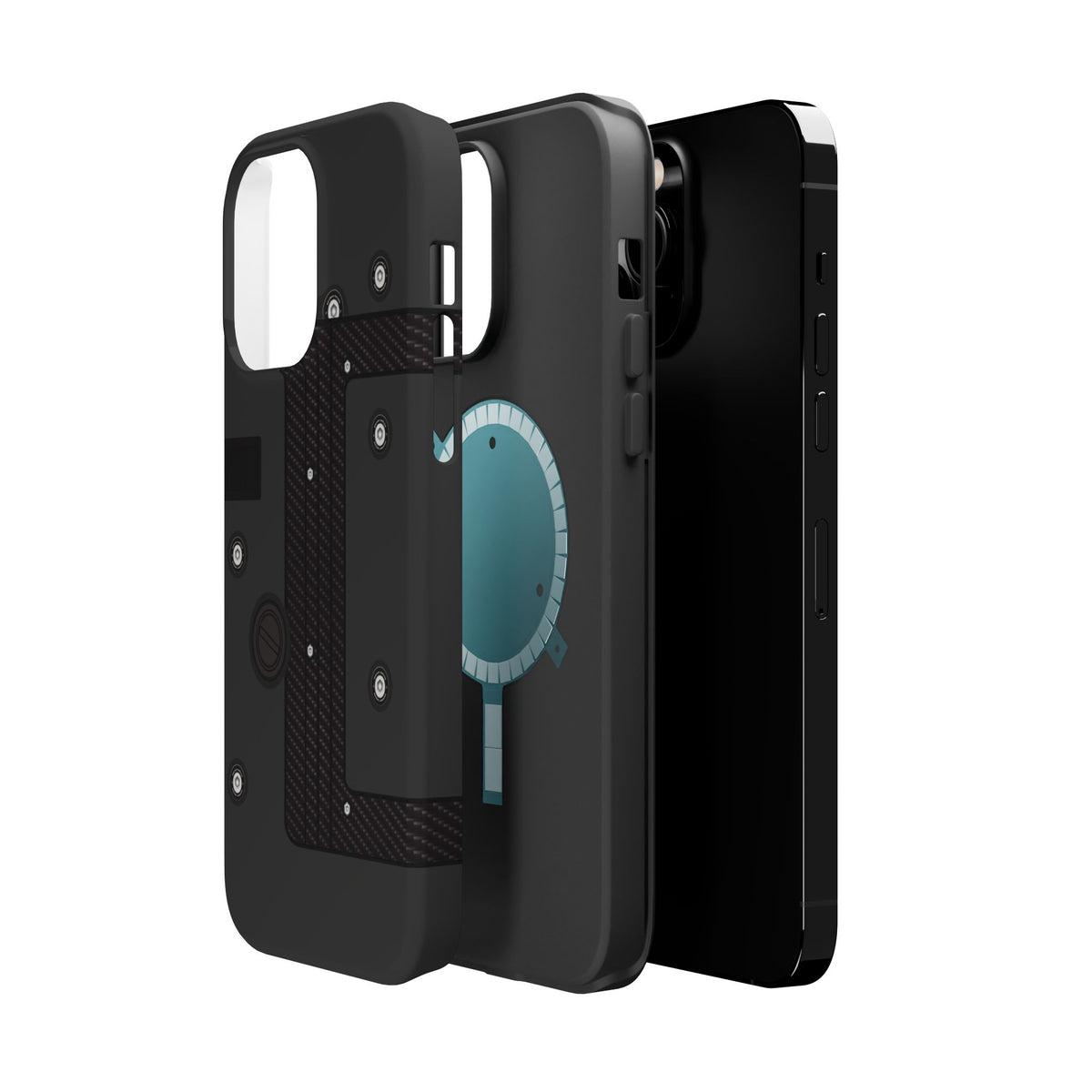 Black K Series Engine Phone Case