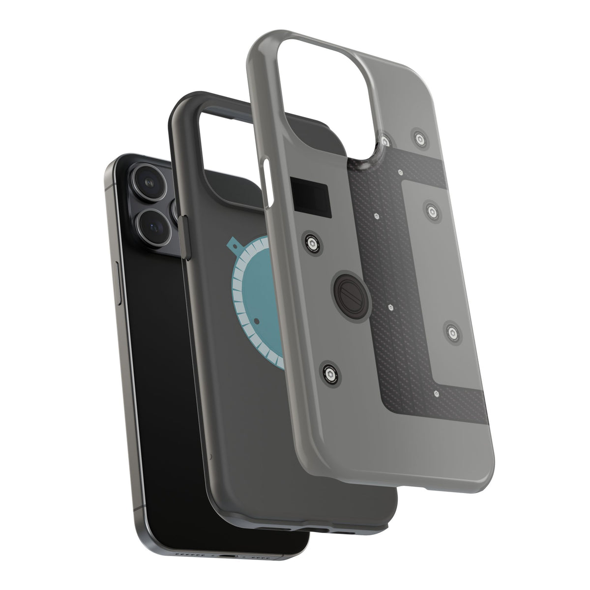 Gray K Series Engine Phone Case
