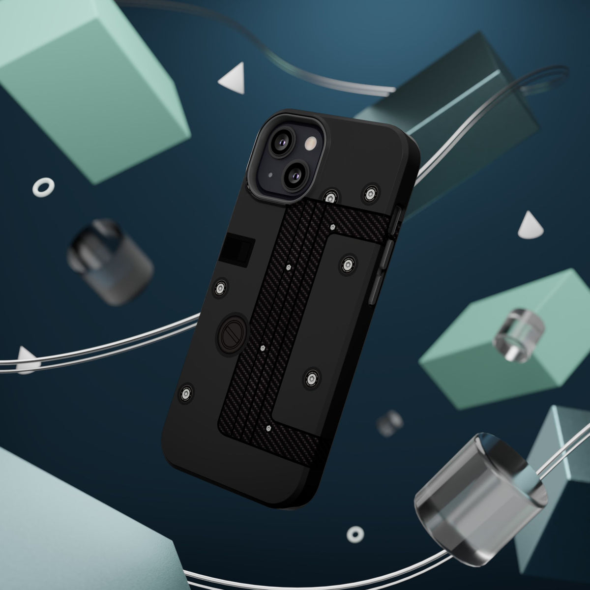 Black K Series Engine Phone Case