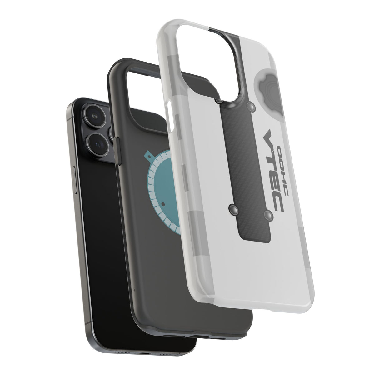 White B Series Engine Phone Case