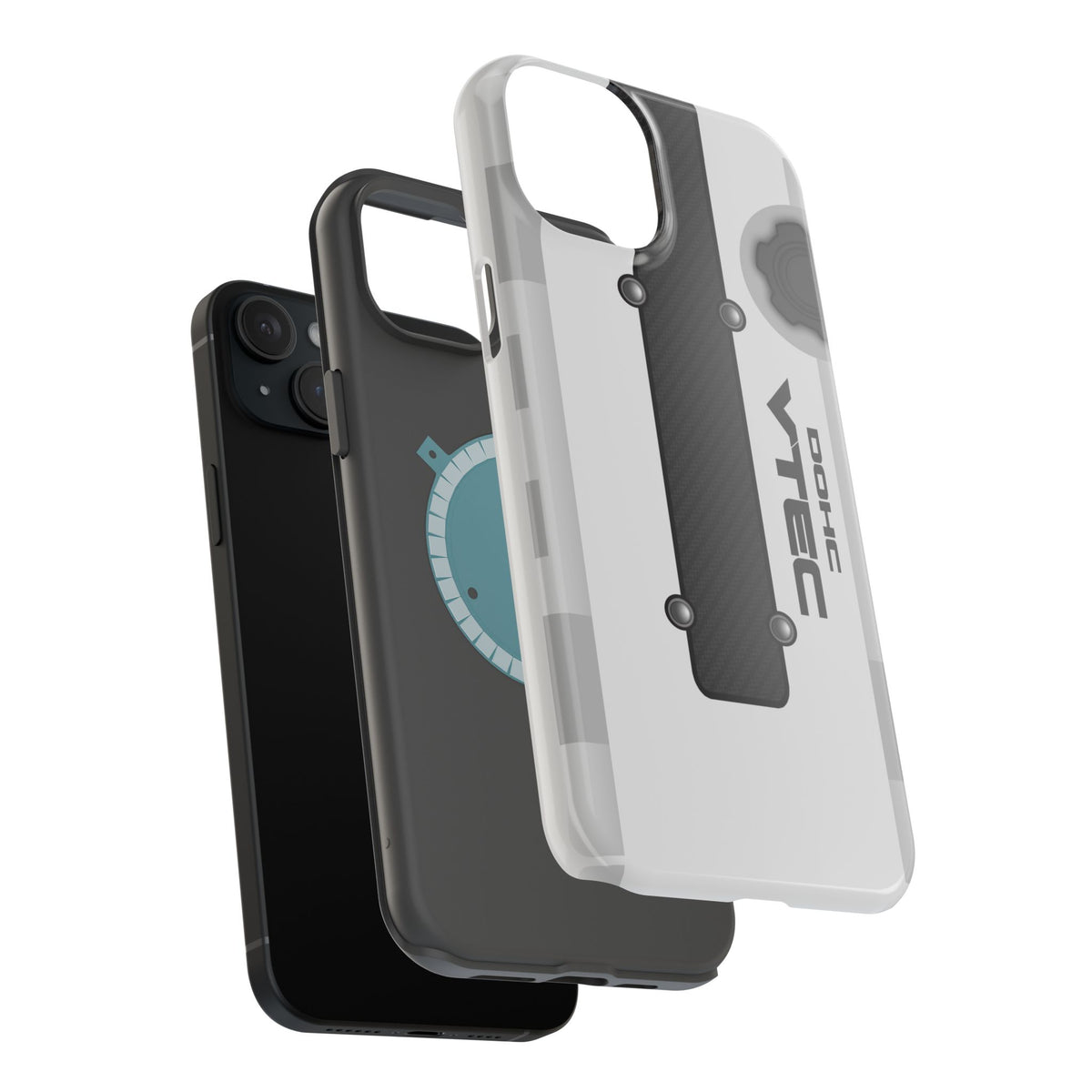 White B Series Engine Phone Case