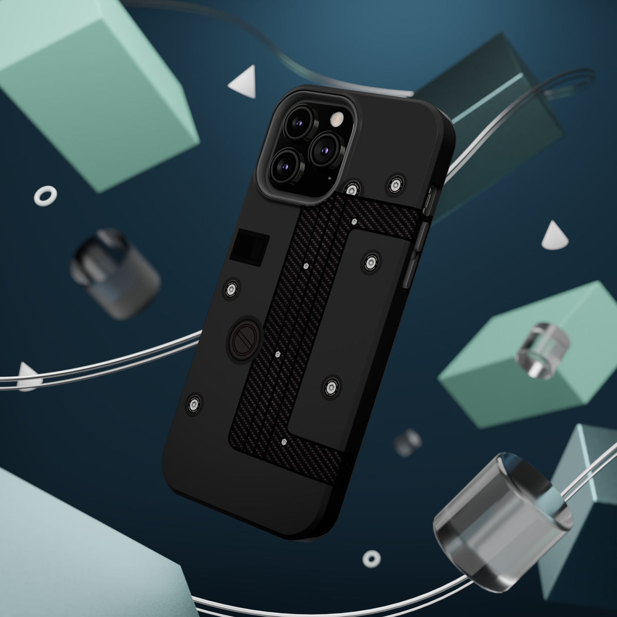 Black K Series Engine Phone Case