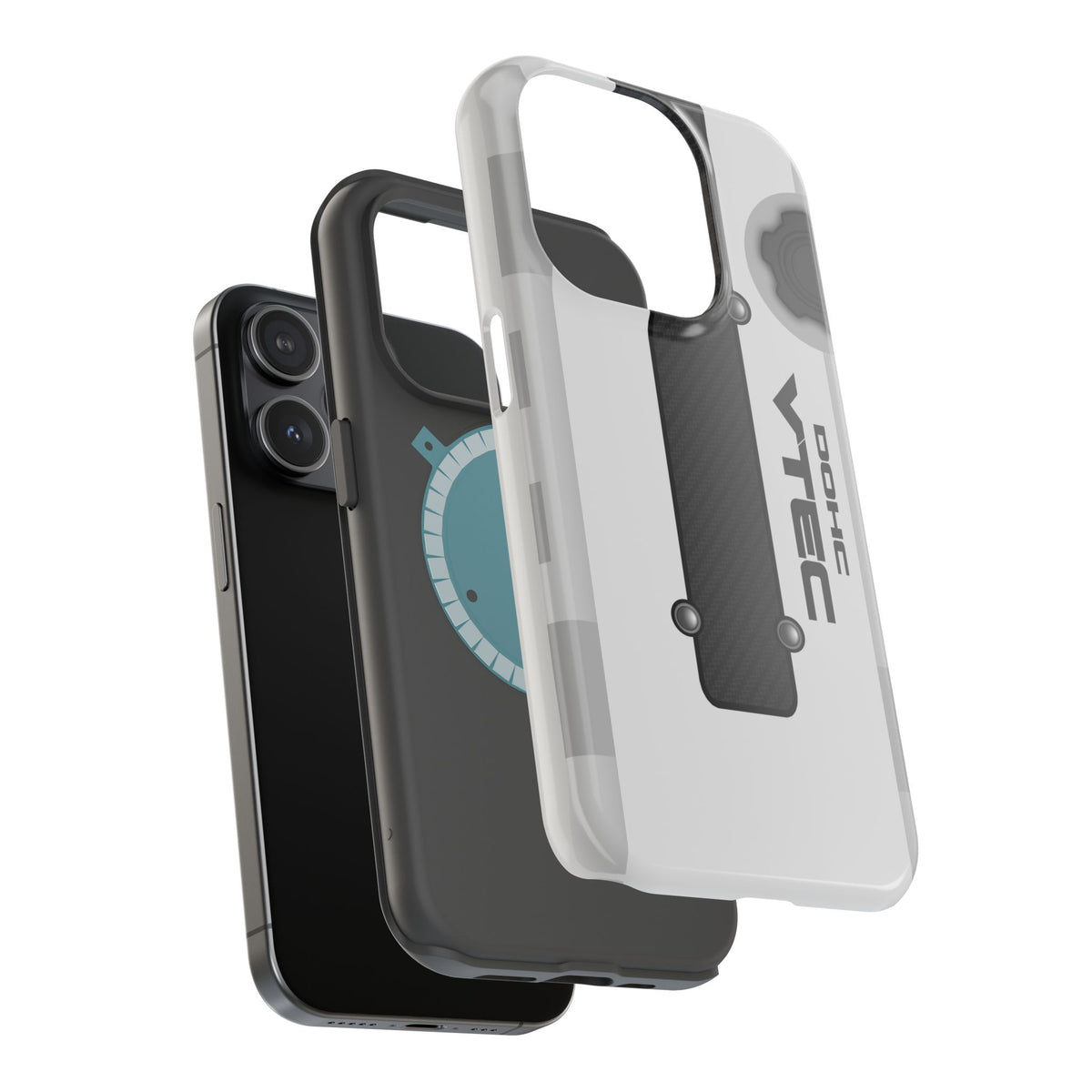 White B Series Engine Phone Case