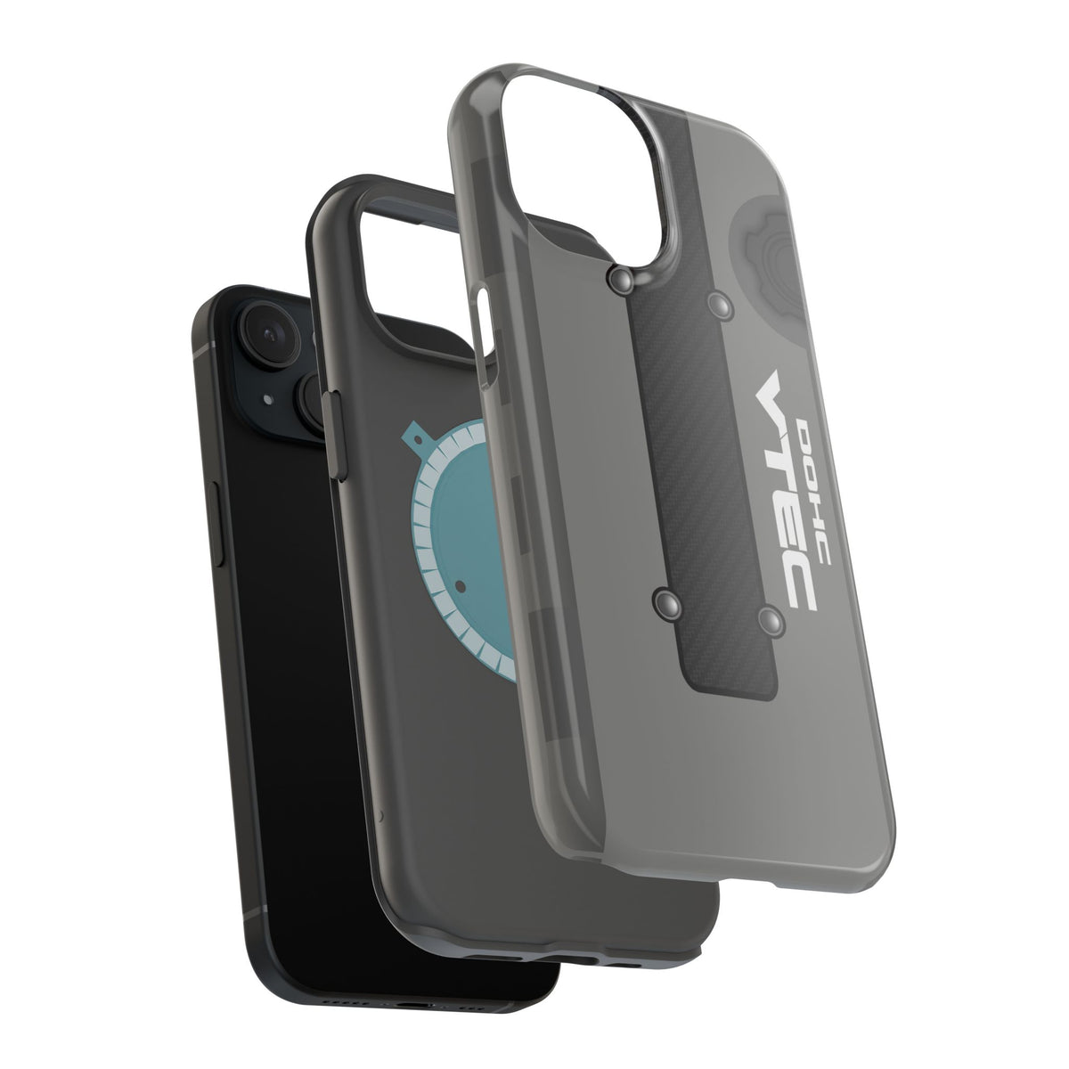 Gray B Series Engine Phone Case