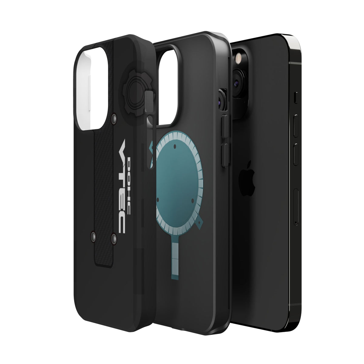 Black B Series Engine Phone Case