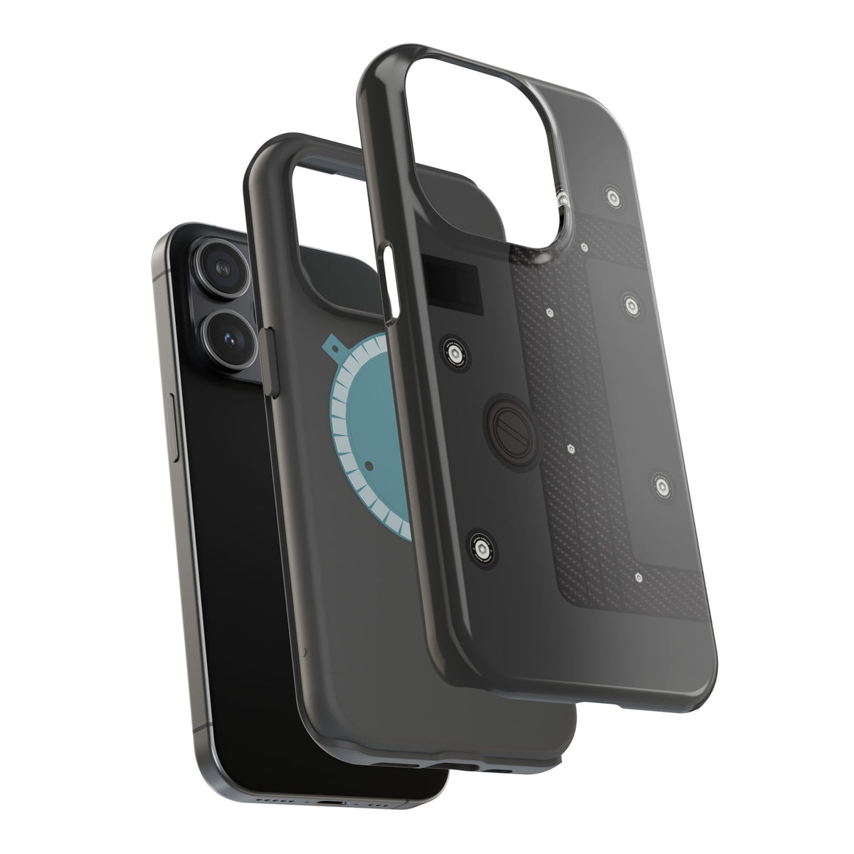 Black K Series Engine Phone Case