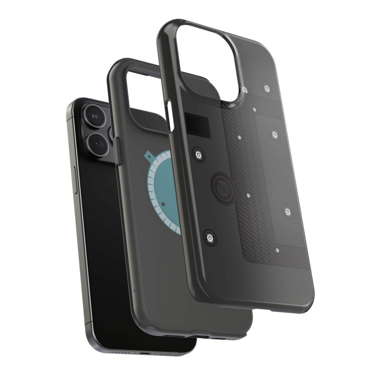 Black K Series Engine Phone Case