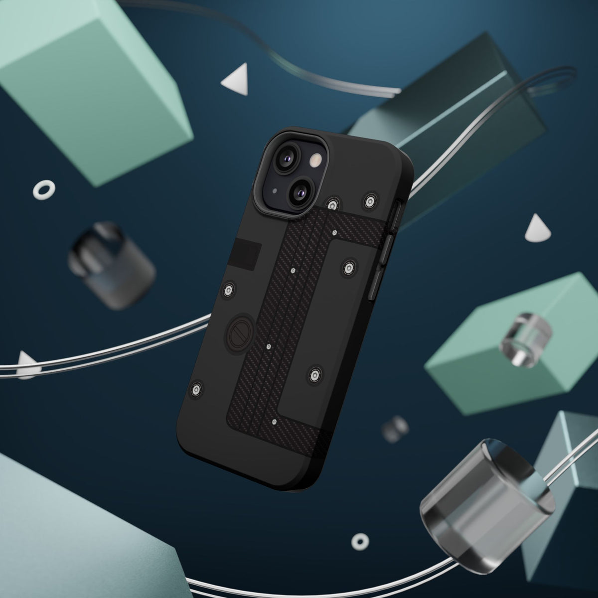 Black K Series Engine Phone Case