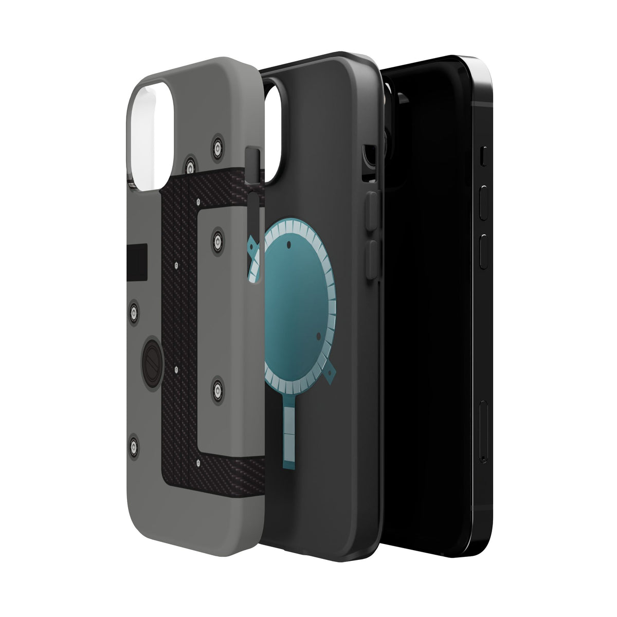 Gray K Series Engine Phone Case