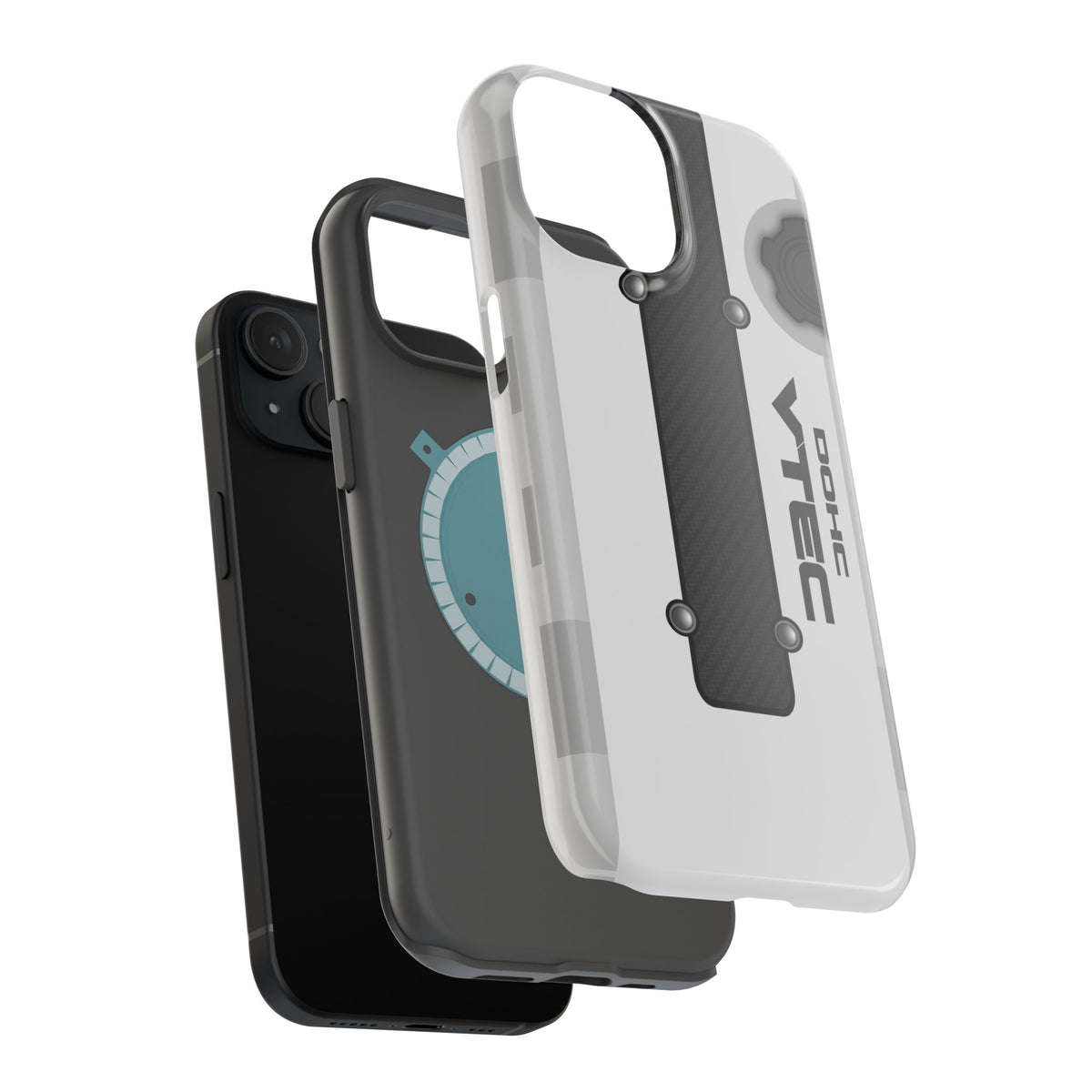 White B Series Engine Phone Case