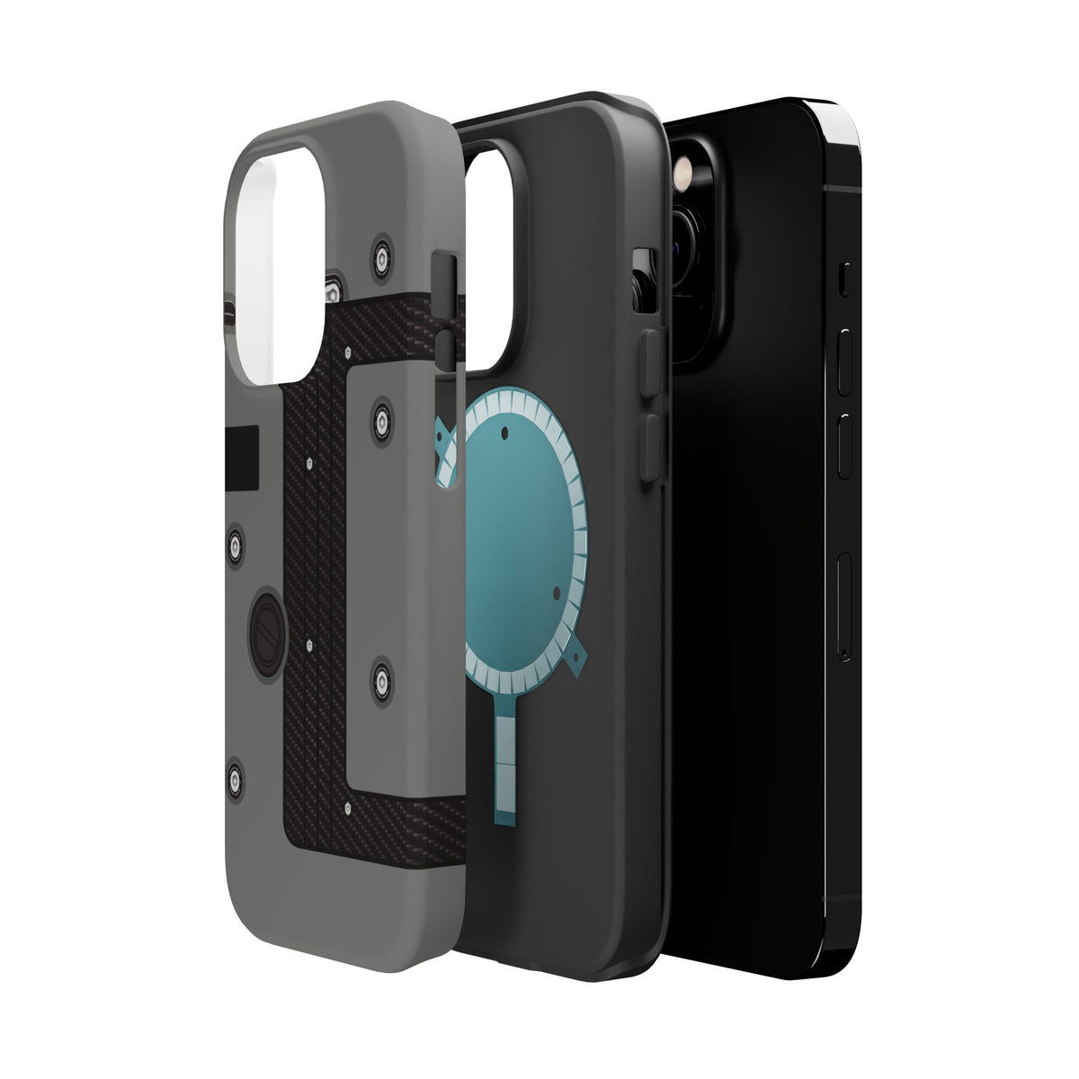 Gray K Series Engine Phone Case