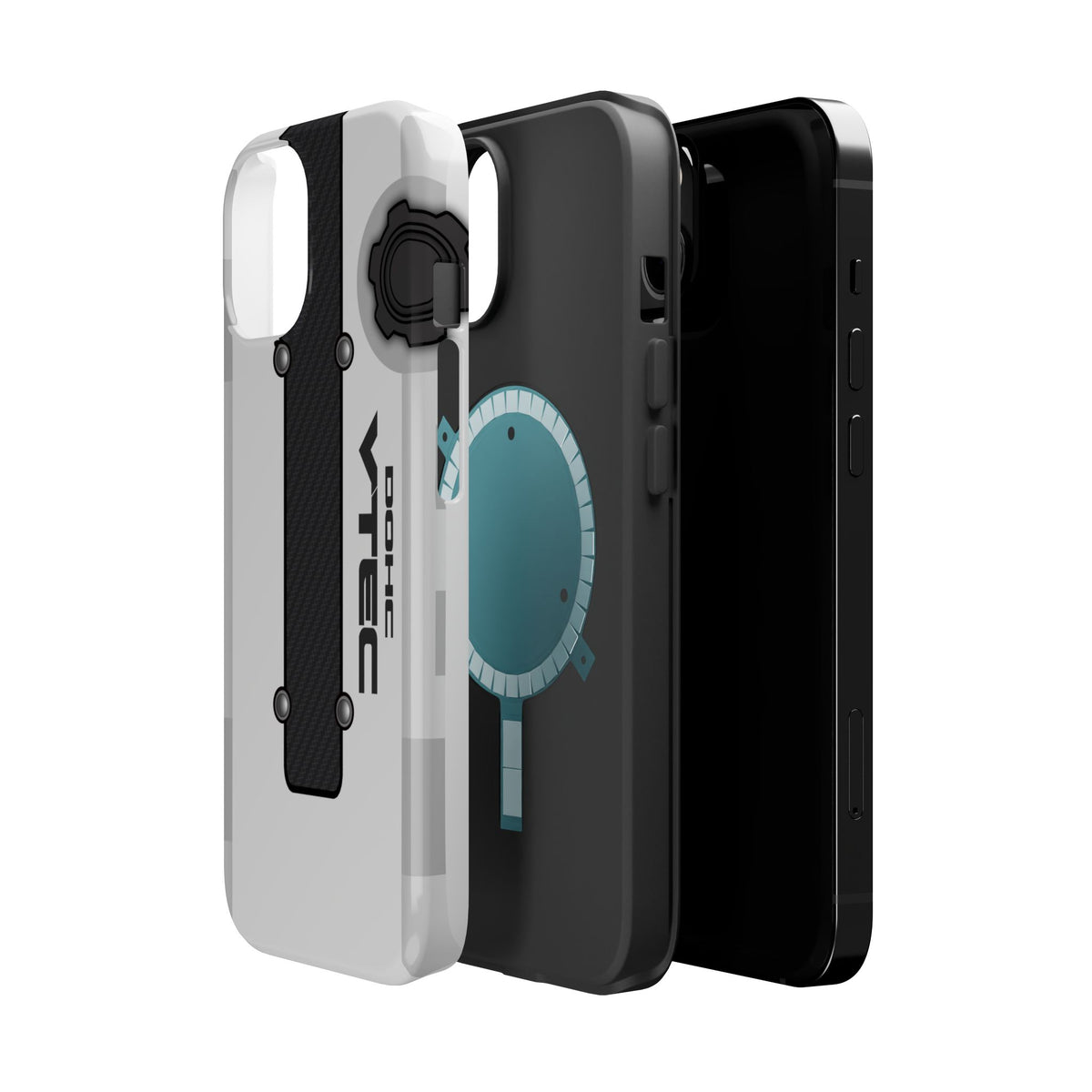 White B Series Engine Phone Case