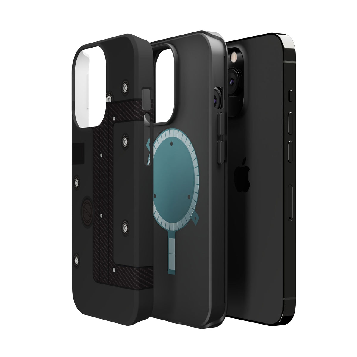 Black K Series Engine Phone Case