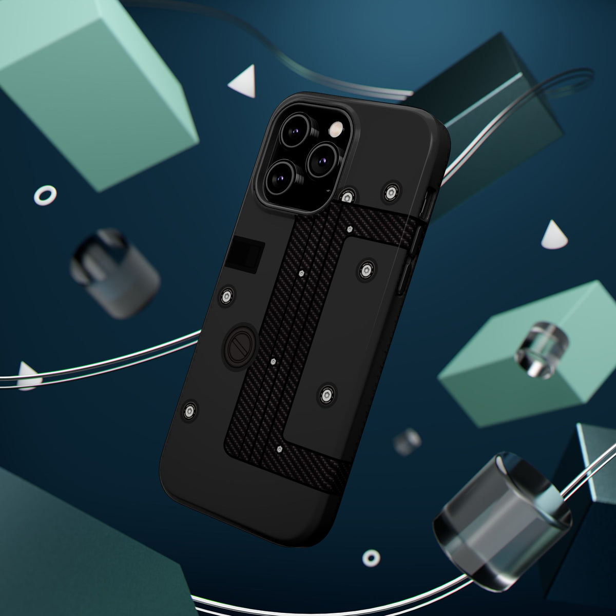 Black K Series Engine Phone Case