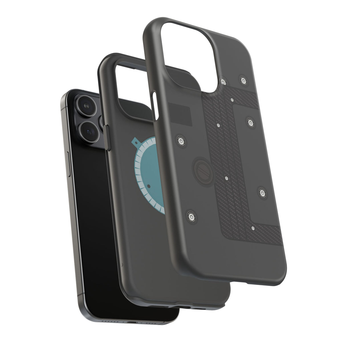 Black K Series Engine Phone Case