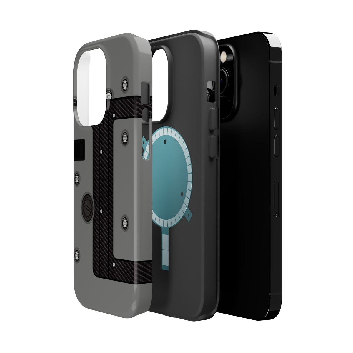 Gray K Series Engine Phone Case