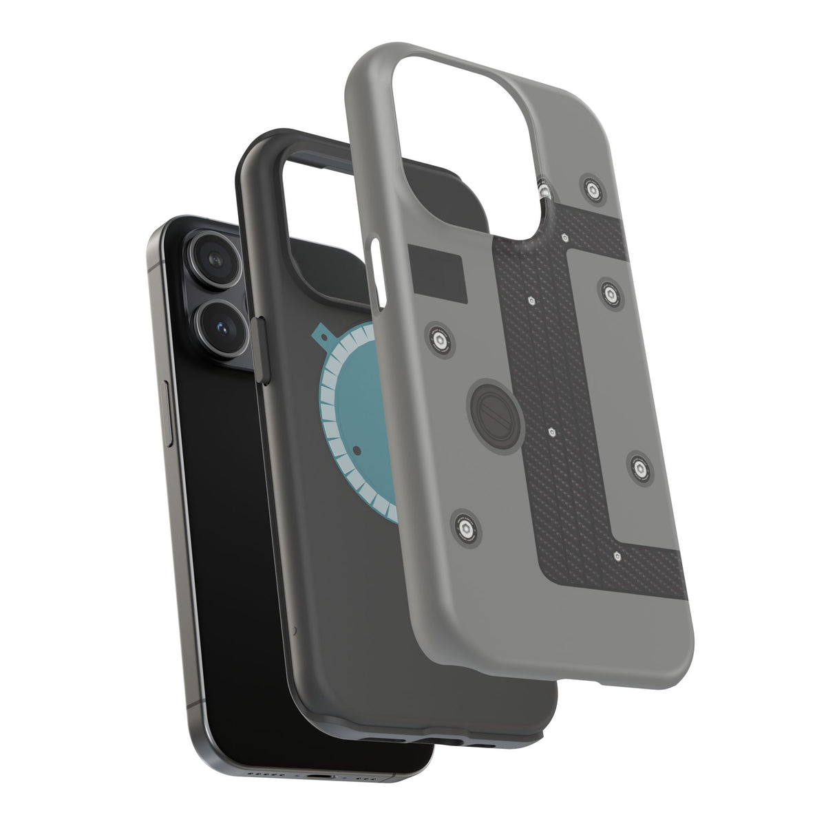 Gray K Series Engine Phone Case