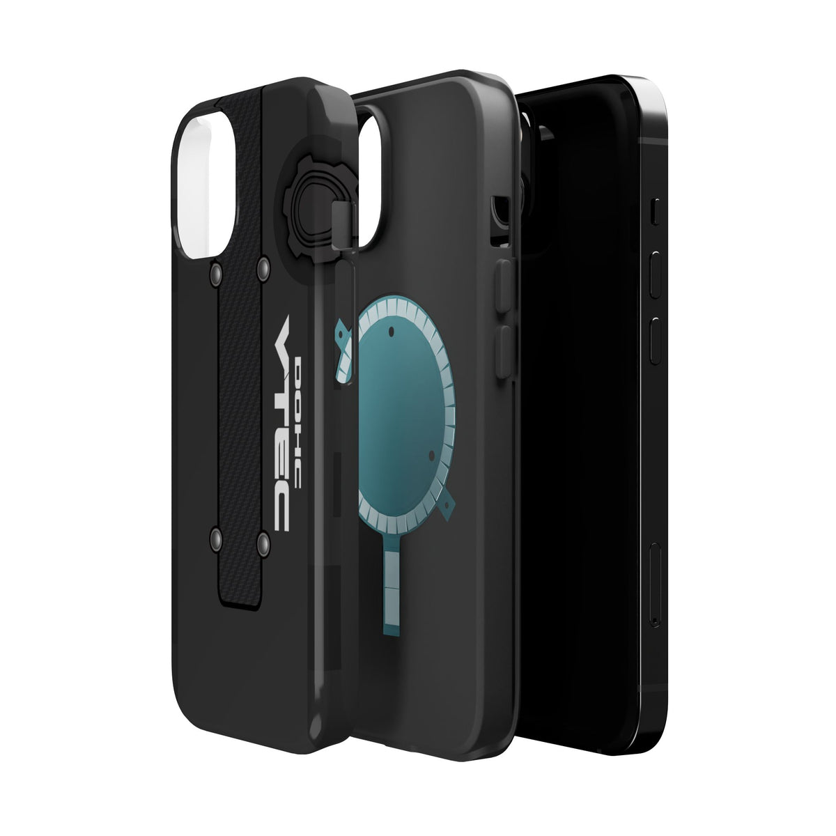 Black B Series Engine Phone Case