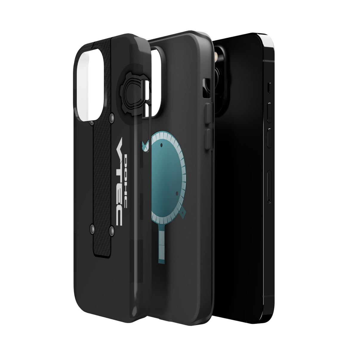 Black B Series Engine Phone Case