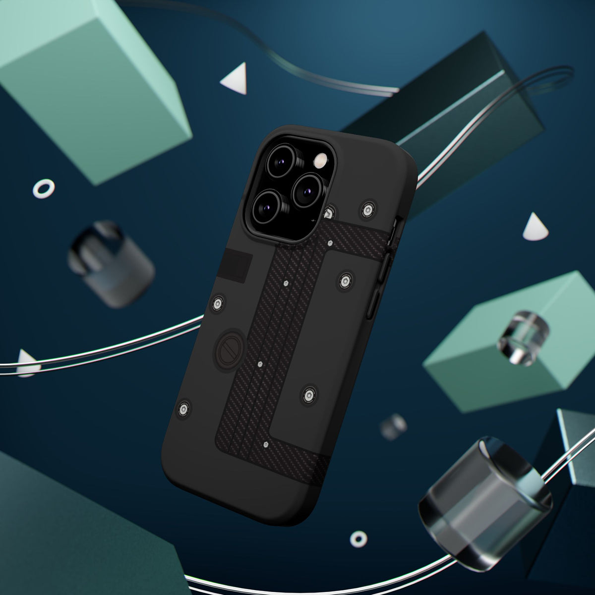 Black K Series Engine Phone Case