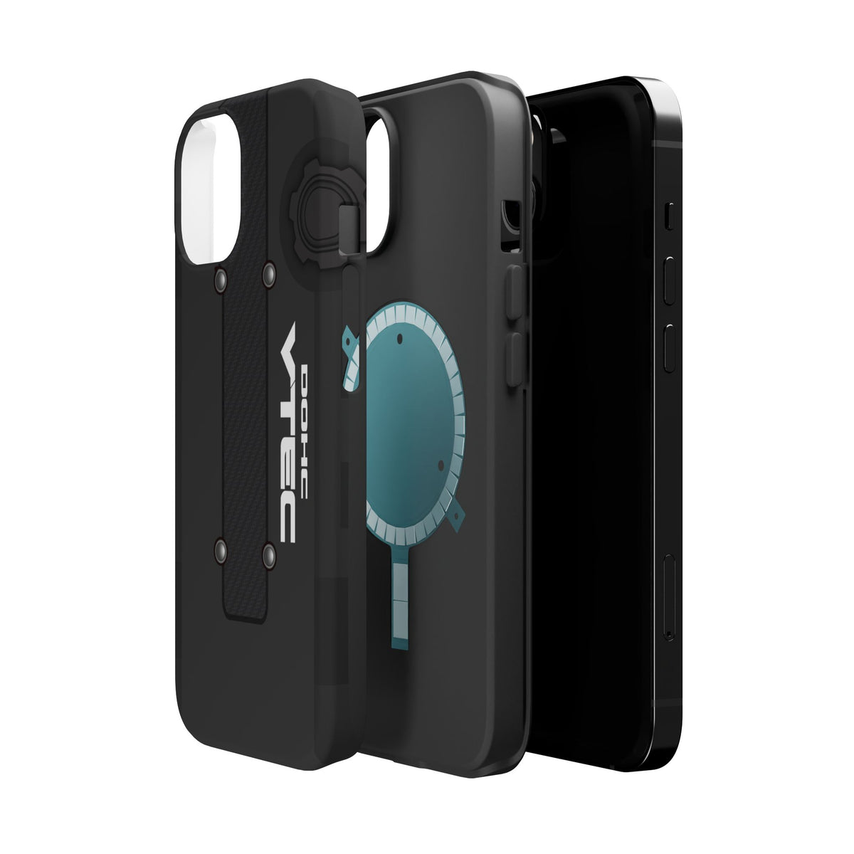 Black B Series Engine Phone Case