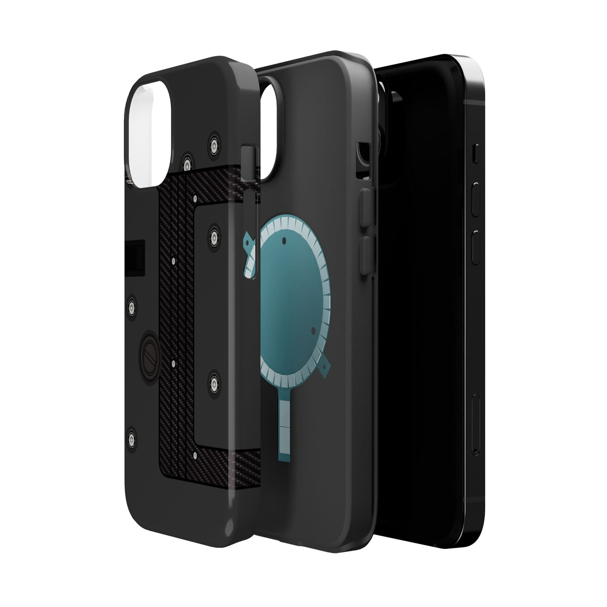 Black K Series Engine Phone Case