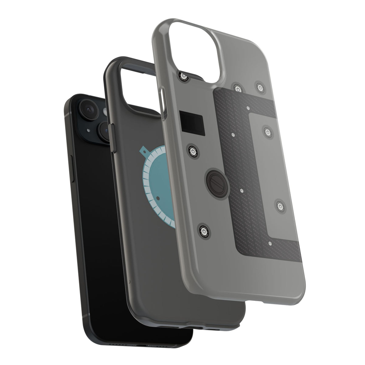 Gray K Series Engine Phone Case