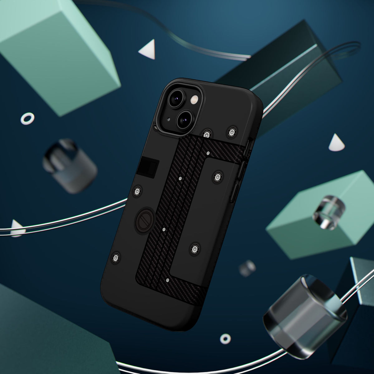 Black K Series Engine Phone Case