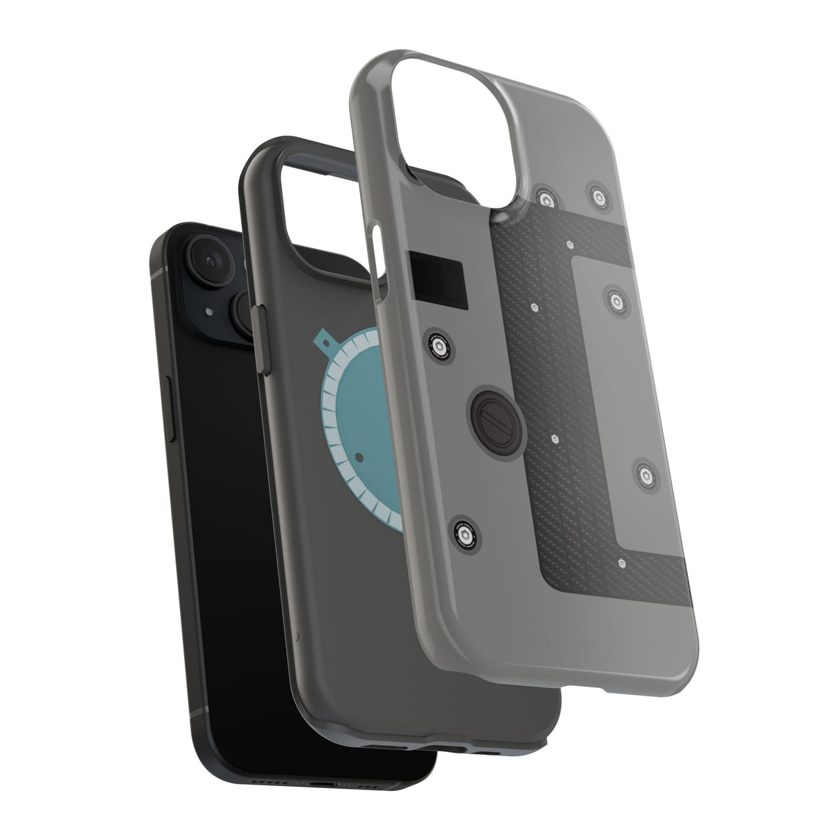 Gray K Series Engine Phone Case