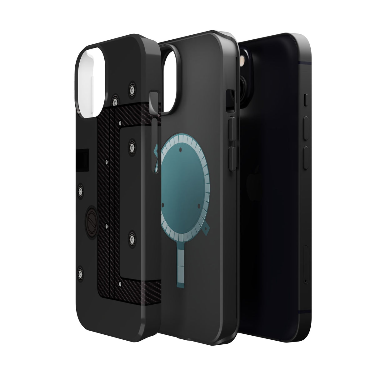 Black K Series Engine Phone Case