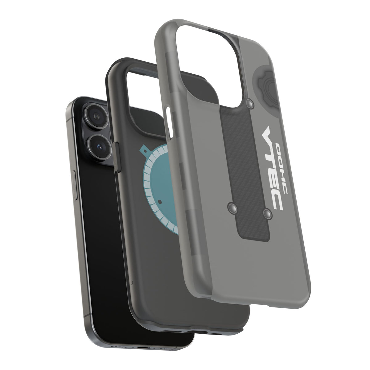 Gray B Series Engine Phone Case