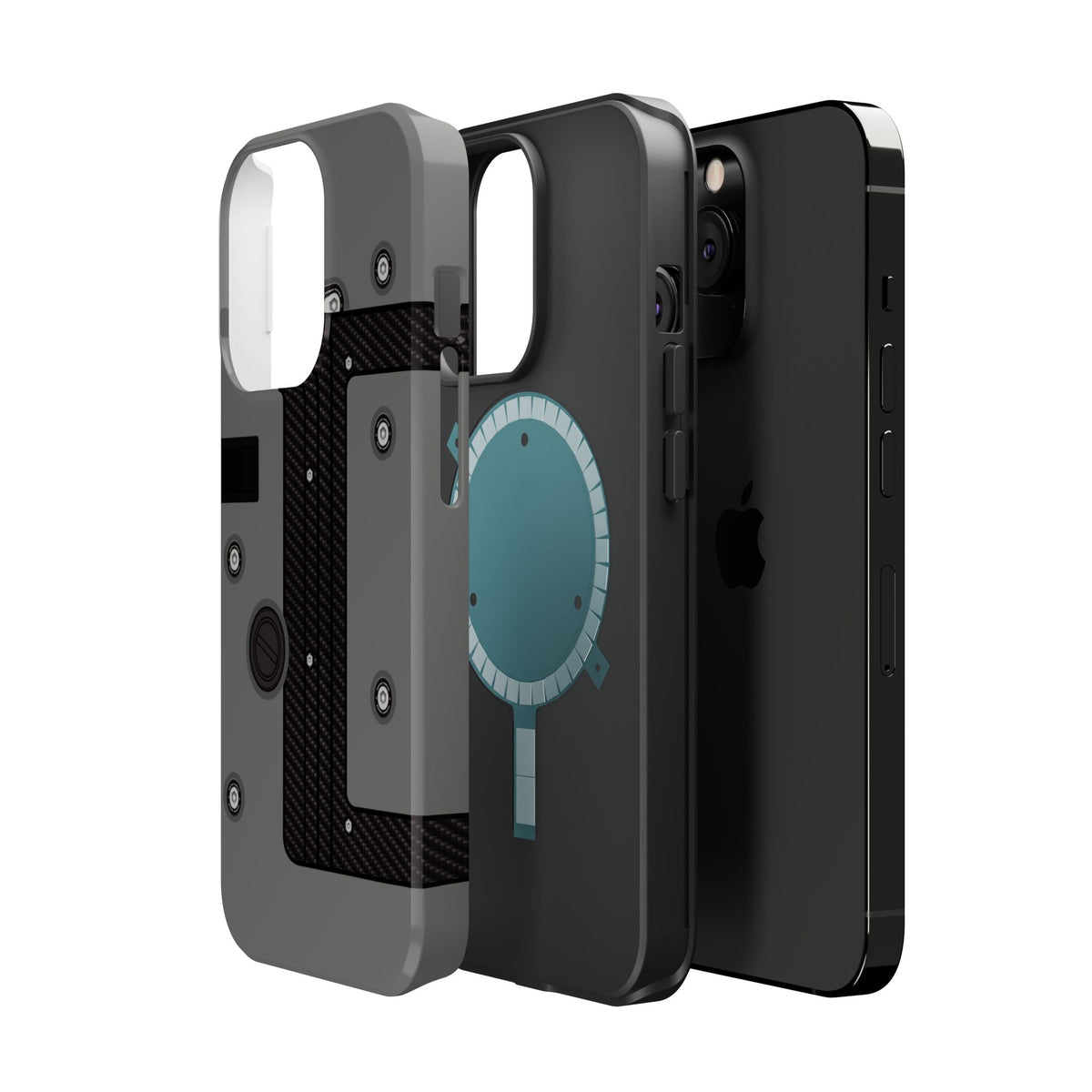 Gray K Series Engine Phone Case