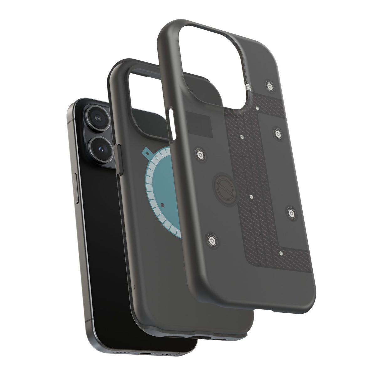 Black K Series Engine Phone Case