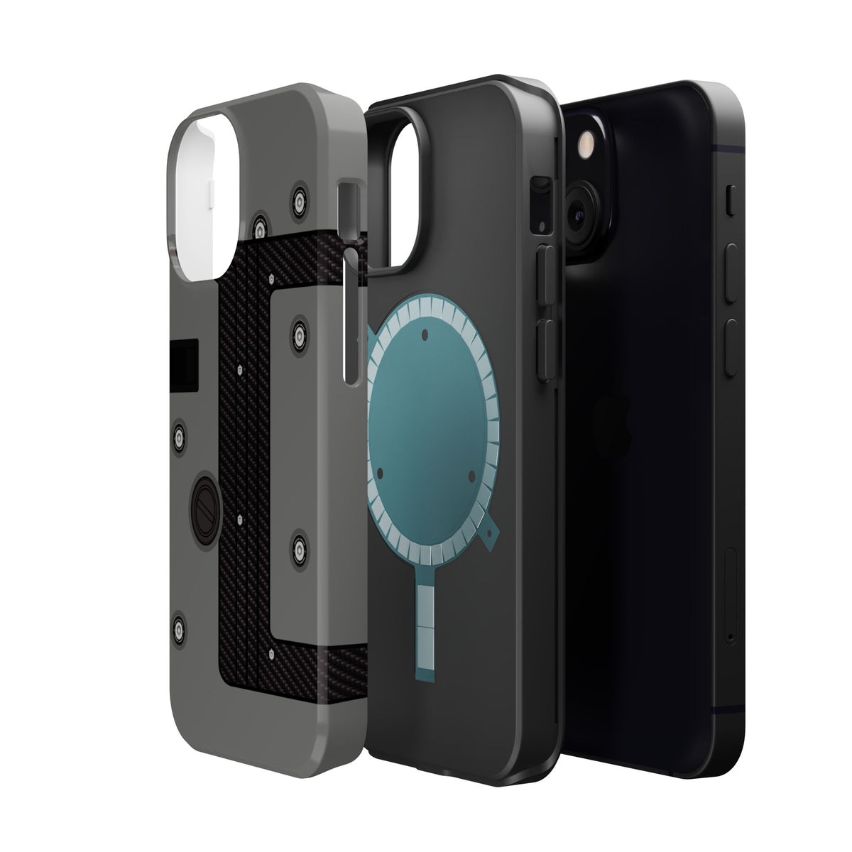 Gray K Series Engine Phone Case