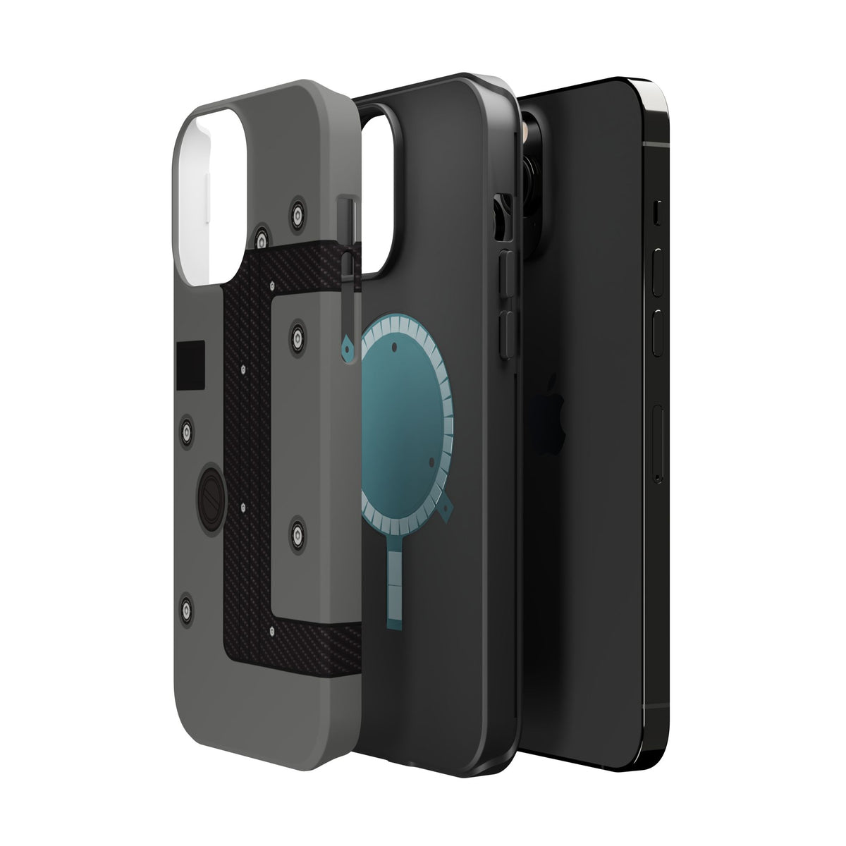 Gray K Series Engine Phone Case