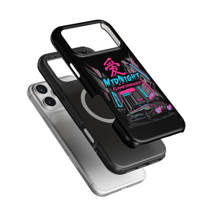 Nissan GTR Midnight Flamethrower Phone Case