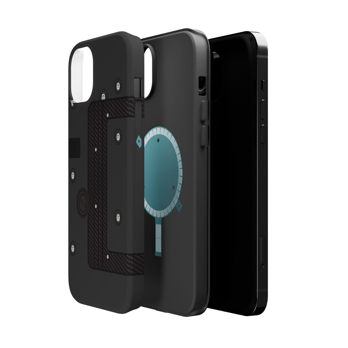 Black K Series Engine Phone Case
