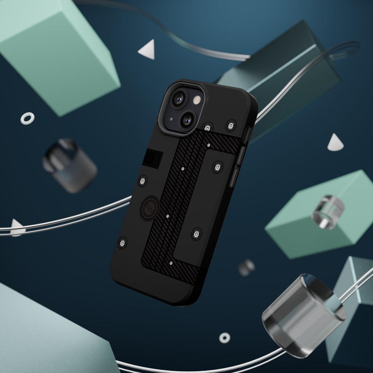 Black K Series Engine Phone Case