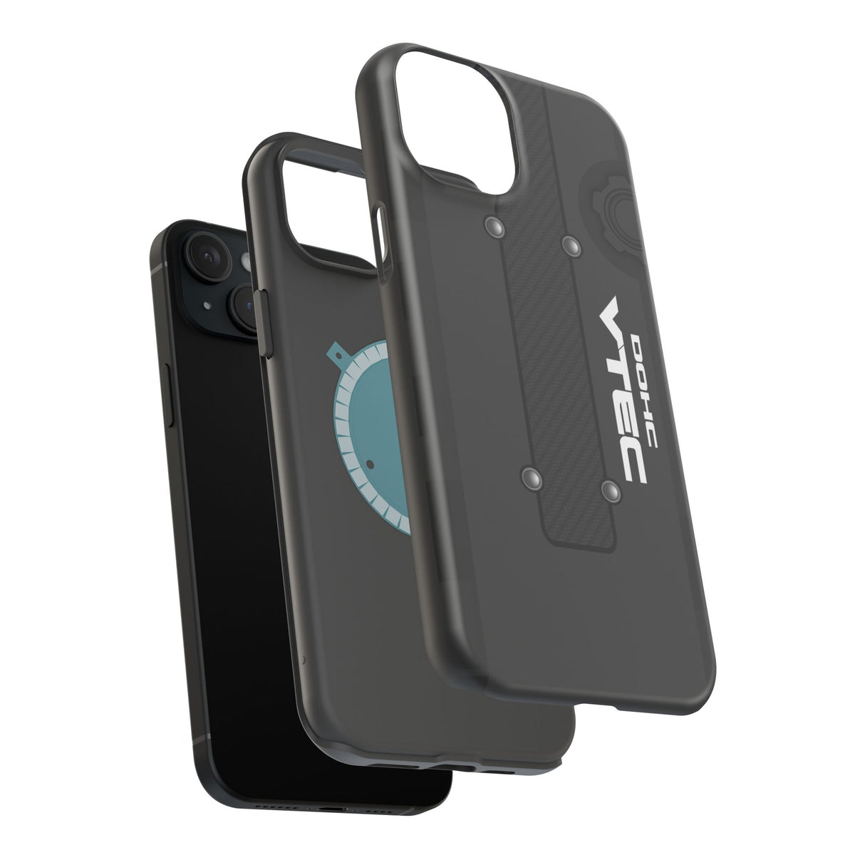 Black B Series Engine Phone Case