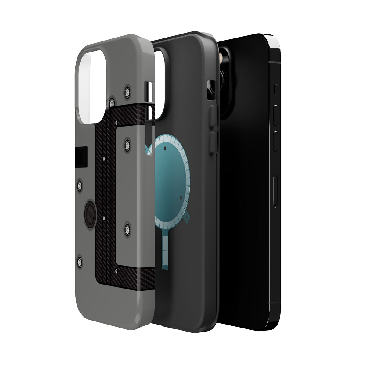 Gray K Series Engine Phone Case