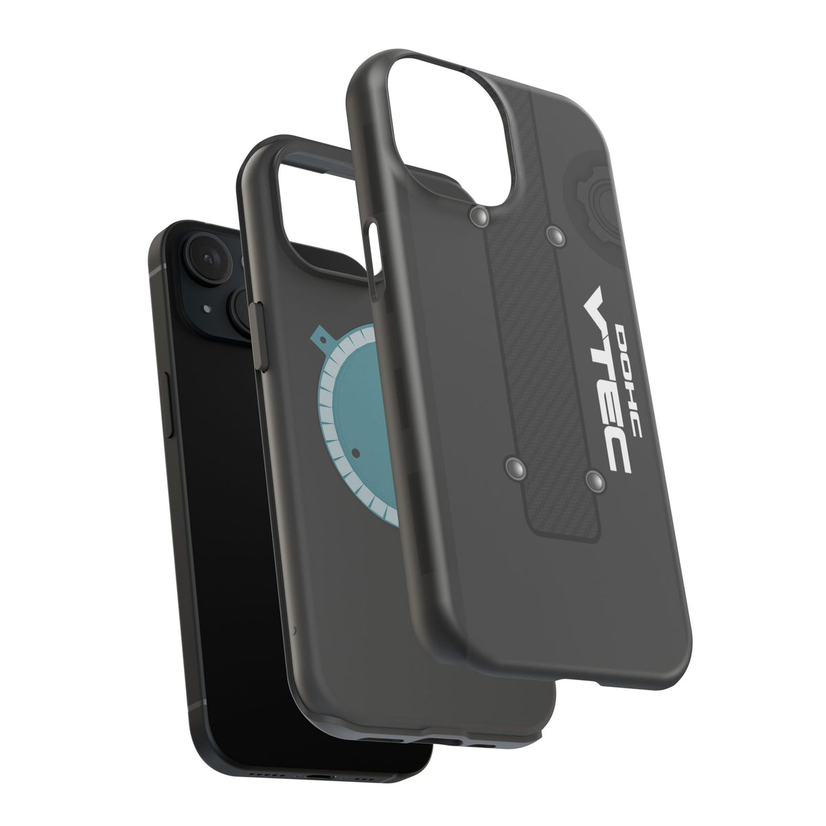 Black B Series Engine Phone Case
