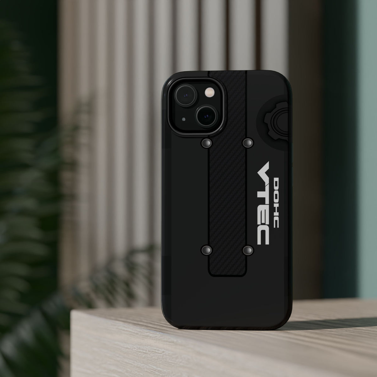 Black B Series Engine Phone Case