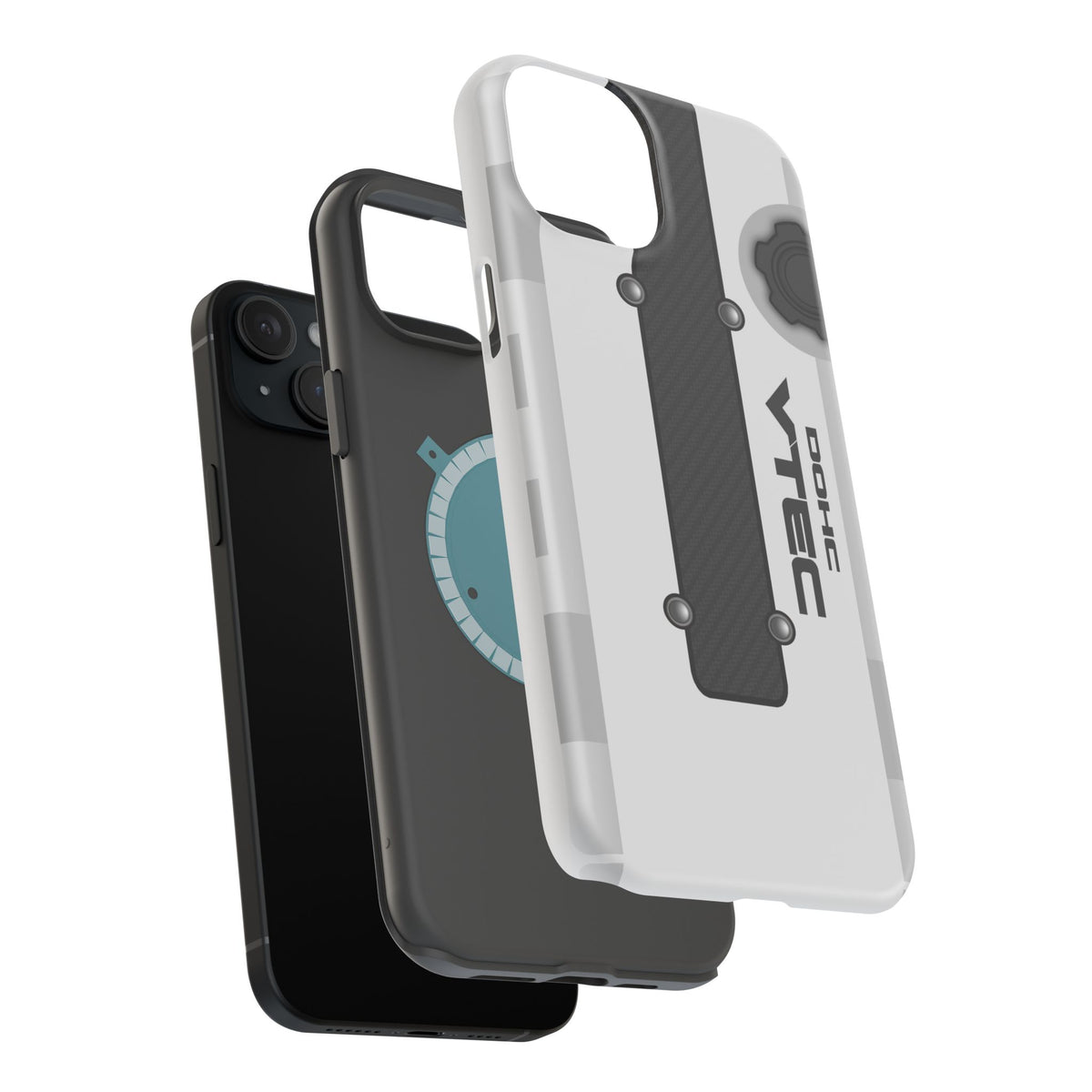 White B Series Engine Phone Case