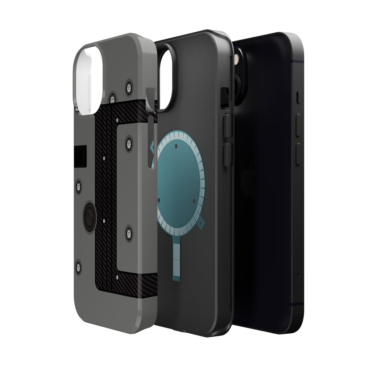 Gray K Series Engine Phone Case