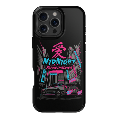 Nissan GTR Midnight Flamethrower Phone Case