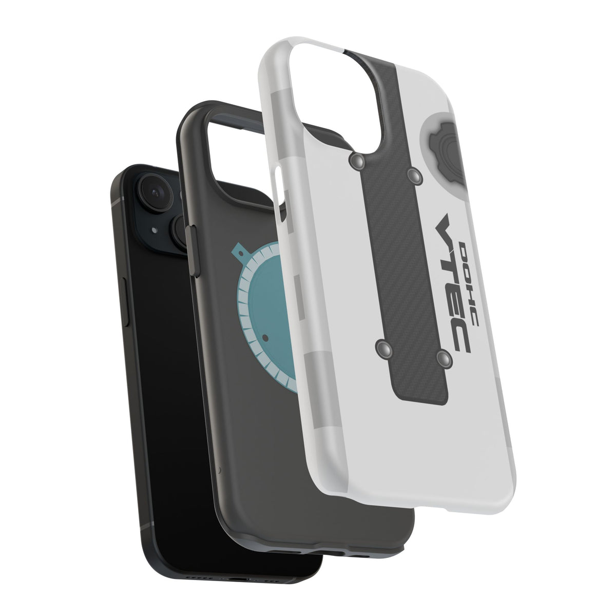 White B Series Engine Phone Case