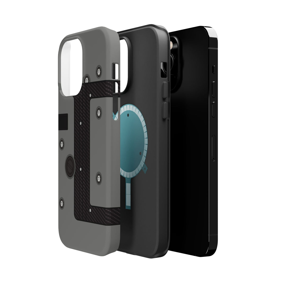 Gray K Series Engine Phone Case