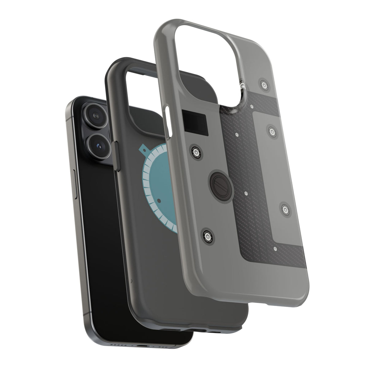 Gray K Series Engine Phone Case