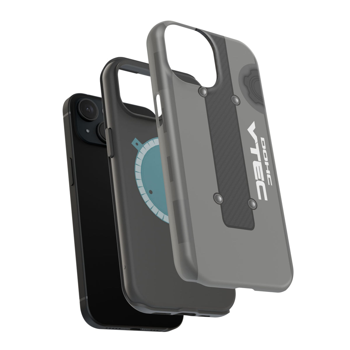 Gray B Series Engine Phone Case